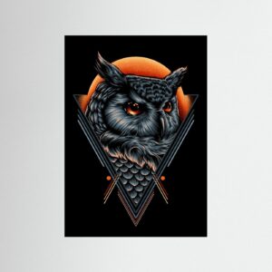 Geometric Night Owl by Hastaning Bagus Penggalih