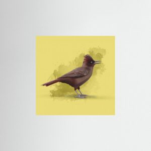 Singing Crested Bird by Franco Caballero