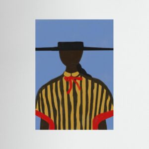 Bold Hat Woman and Stripes New Mexico Style by The Miuus Studio